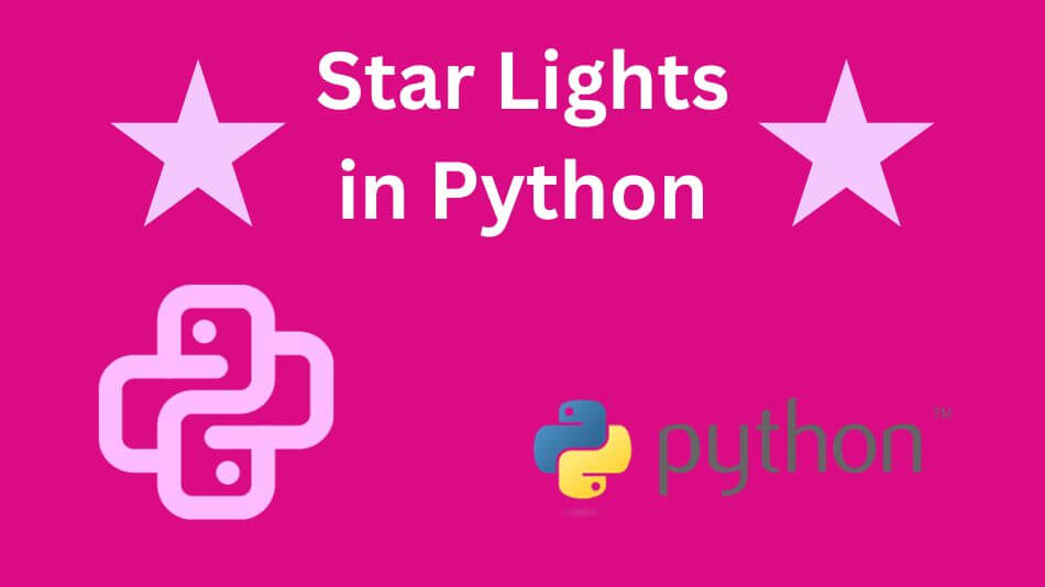 Exploring the Magic of Star Lights in Python with Turtle Graphics